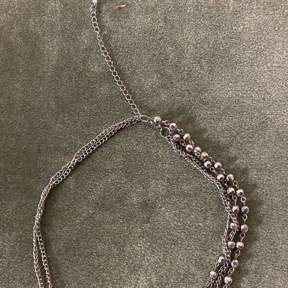 #404 KNOTTED Silver Necklace - Picture 7 of 7